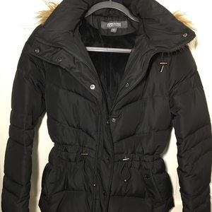 Kenneth Cole Reaction Black Puffer Jacket size M